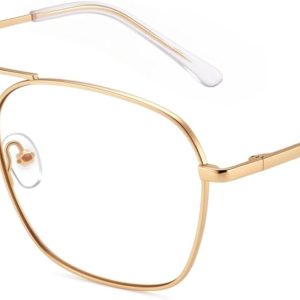Blue Light Glasses Clear Wire Frame